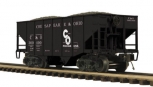 MTH Premier 20-97307 2 Bay Fishbelly Hopper w/Coal Load C&O